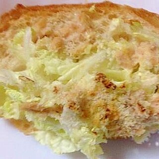 ツナと白菜とおからのフランスパントースト